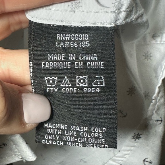 Sahara Club Mens Short Sleeve Button Down Shirt with Anchors Ship Wheels Pattern - Picture 6 of 8